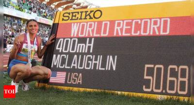 Sydney Maclaughlin - Femke Bol - World Athletics Championships: Sydney McLaughlin smashes world record to win world 400m hurdles - timesofindia.indiatimes.com - Netherlands - Usa