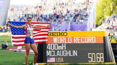 Sydney Maclaughlin - USA’s Sydney McLaughlin smashes own 400m hurdles world record - bt.com - Usa -  Tokyo -  Eugene