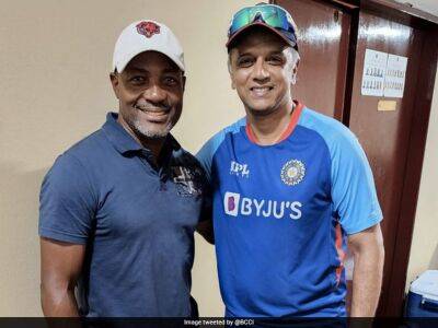 "Two Legends, One Frame": Rahul Dravid Meets Brian Lara In Port Of Spain