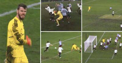David de Gea mistake: Brutal compilation of goalkeeper's performance vs Aston Villa