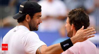 Matteo Berrettini - Dominic Thiem - Casper Ruud - Matteo Berrettini stops Dominic Thiem to reach Gstaad final - timesofindia.indiatimes.com - France - Italy - Usa - Austria -  Stuttgart
