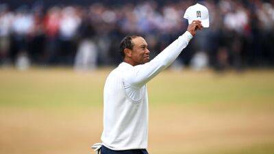 Tiger Woods spotted playing golf with his son Charlie at Son Quint on Spanish island of Mallorca