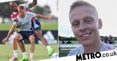 Oleksandr Zinchenko confirms Arsenal squad number after training with new teammates for the first time