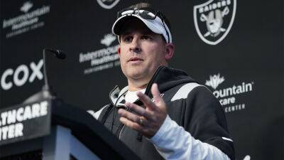 Michael Reaves - John Locher - Josh Macdaniels - Raiders coach Josh McDaniels on USFL: 'A lot of good football played when you watch that league' - foxnews.com -  Las Vegas - state Kansas - state Mississippi -  New Orleans - state Nevada - state Alabama -  Houston - county Henderson