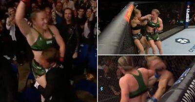 Paddy Pimblett - Molly Maccann - UFC London: Molly McCann produces sensational spinning elbow KO vs Hannah Goldy - givemesport.com