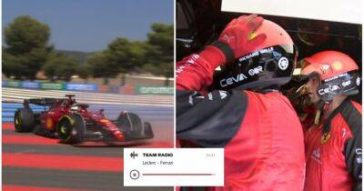 Charles Leclerc: Ferrari driver's painful team radio from French GP crash