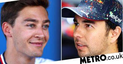 George Russell aims cheeky dig at Sergio Perez after near collision at French Grand Prix