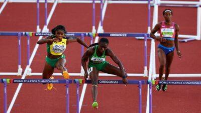 Nigeria's Amusan wins 100 metres hurdles gold - channelnewsasia.com - Nigeria - Jamaica - Puerto Rico - county Anderson