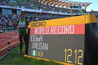 Tobi Amusan - Tobi Amusan smashes 100m hurdles world record at World Championships - guardian.ng - Usa -  Tokyo - state Oregon - county Harrison - Nigeria