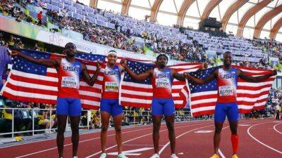 US storm to another crushing 4x400m men's relay gold
