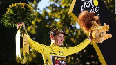 Danish cyclist Jonas Vingegaard wins his first Tour de France title