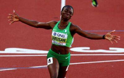 Tobi Amusan - Nigeria's Amusan storms to 100m hurdles gold - beinsports.com - Usa - state Oregon - Nigeria - Jamaica - Puerto Rico