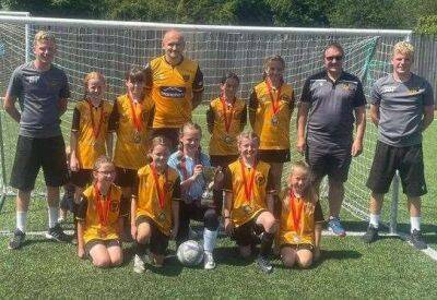 Maidstone United representatives Allington Primary School spot on to win National League Trust Under-11 Girls Cup with shoot-out success over Darlington