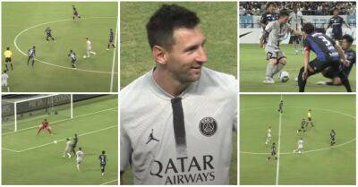 Lionel Messi - Christophe Galtier - Pablo Sarabia - Paris Saint-Germain - Lionel Messi: PSG star looked back near his best in 6-2 win vs Gamba Osaka - givemesport.com - Japan -  Paris
