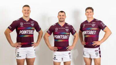 Seven players from Australian rugby league side Manly Sea Eagles boycott match over pride jersey