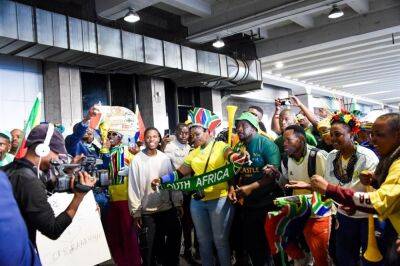 Banyana Banyana - GALLERY | South Africans grace OR Tambo airport to welcome African champs Banyana Banyana - news24.com - South Africa - Morocco