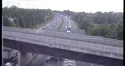 Lanes closed and emergency services on scene of crash on M56 near Manchester Airport - live updates