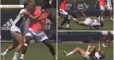 Eden Hazard - Luka Modric - Carlo Ancelotti - Antonio Rudiger - Real Madrid: Antonio Rudiger sends Luka Modric flying with training tackle - givemesport.com - Germany