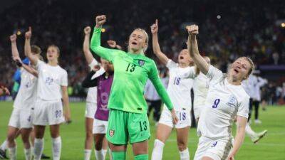 Alessia Russo - Fran Kirby - Lucy Bronze - Beth Mead - Clinical England thrash Sweden 4-0 to reach Women's Euro final - channelnewsasia.com - Sweden - France - Germany