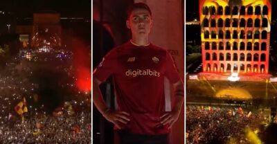 Paulo Dybala: The epic scenes at AS Roma star's unveiling
