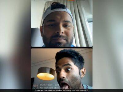 Watch: Suryakumar Yadav Gives Epic Reaction After Rishabh Pant Says "Avesh Ko Add Nhi Kar Raha Main" During Instagram Live