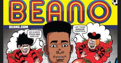 Manchester United star Marcus Rashford appears in the Beano in new campaign