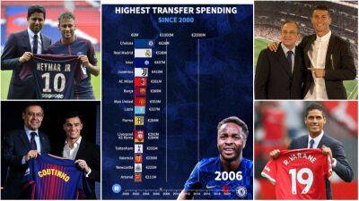 Man Utd, Real Madrid, Chelsea, PSG: World's 15 biggest spending clubs since 2000