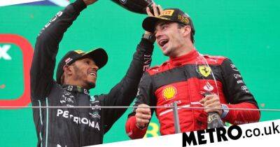 Lewis Hamilton ‘gutted’ for Charles Leclerc with Max Verstappen cruising ahead in the title race