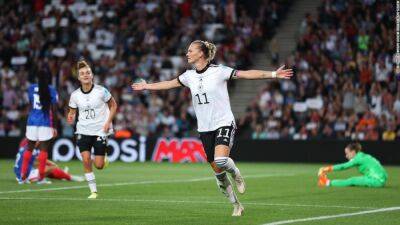 Les Bleus - Merle Frohms - Alexandra Popp - Germany battles past impressive France to book place in the final of Euro 2022 - edition.cnn.com - France - Germany