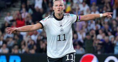 Merle Frohms - Lina Magull - Alexandra Popp - Germany face England in Euro 2022 final after narrow victory against France - breakingnews.ie - Sweden - France - Germany -  Milton - county Lane