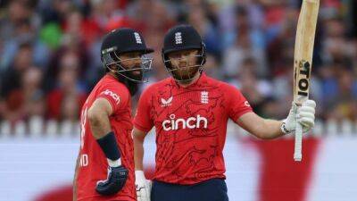 Jonny Bairstow - Tristan Stubbs - Moeen, Bairstow blast England to T20 win over South Africa - channelnewsasia.com - South Africa - county Bristol