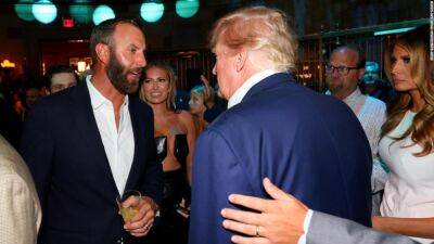 Donald Trump to play round with Bryson DeChambeau and Dustin Johnson ahead of LIV Golf event
