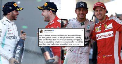 Sebastian Vettel retires from F1: Lewis Hamilton pays emotional tribute