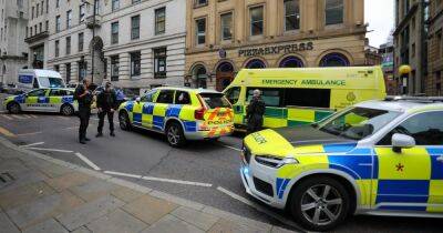 Man taken to hospital after crash with city centre road shut off