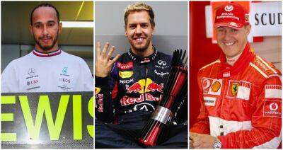 Lewis Hamilton - Aston Martin - Sebastian Vettel - Michael Schumacher - Hamilton, Vettel, Schumacher, Alonso: 10 greatest F1 drivers of all time ranked - givemesport.com