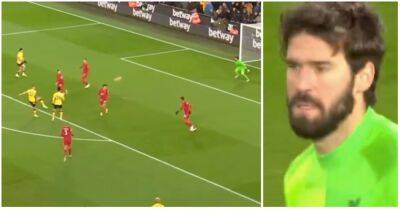 Jurgen Klopp - Leander Dendoncker - Alisson Becker - As Roma - Alisson Becker: Liverpool goalkeeper's crazy save vs Wolves in 2021/22 - givemesport.com - Brazil - Liverpool