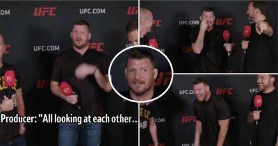 Michael Bisping - UFC: Michael Bisping plays with fake eye to meet producer's demands in hilarious clip - givemesport.com - Cyprus
