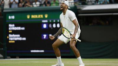 Nick Kyrgios - Nick Kyrgios show goes on as he beats Stefanos Tsitsipas in chaotic thriller - bt.com - Australia