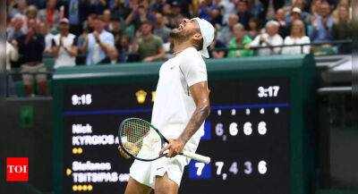 Nick Kyrgios wins bad-tempered Wimbledon clash against Stefanos Tsitsipas