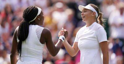 Coco Gauff’s Wimbledon challenge ended by Amanda Anisimova in all-American clash