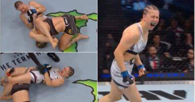 Ronda Rousey - UFC 276: Julija Stoliarenko snaps Jessica-Rose Clark's arm in brutal submission - givemesport.com -  Las Vegas