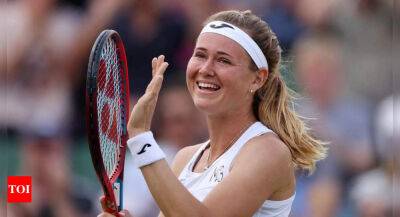 Elise Mertens - Marie Bouzkova - Marie Bouzkova into first Grand Slam quarter-final at Wimbledon - timesofindia.indiatimes.com - Belgium - Tunisia - Czech Republic