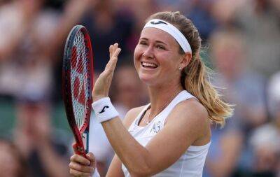Elise Mertens - Caroline Garcia - Marie Bouzkova - Bouzkova into first Grand Slam quarter-final at Wimbledon - beinsports.com - France - Belgium - Tunisia - Czech Republic