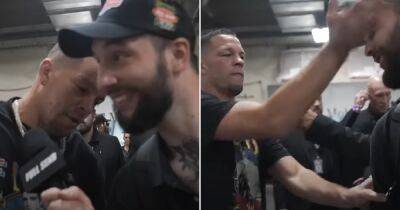 Jake Paul - Nate Diaz - Jared Cannonier - Molly Maccann - Sean Omalley - Nate Diaz slaps reporter backstage at UFC 276 over Twitter comments - metro.co.uk - Britain - London - Israel