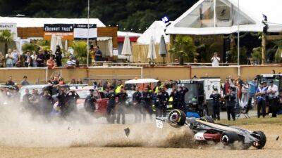 Sebastian Vettel - George Russell - Esteban Ocon - Pierre Gasly - Alex Albon - Zhou Guanyu, Alex Albon sent for medical checks after huge F1 collision at British GP - espn.com - Britain