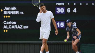 Carlos Alcaraz Crashes Out Against Jannik Sinner In Wimbledon Round Of 16