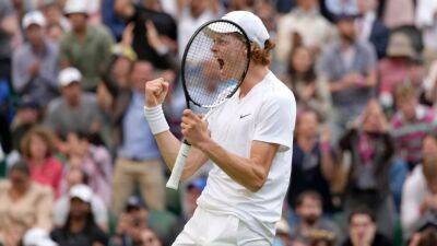 Jannik Sinner outduels Carlos Alcaraz to reach Wimbledon quarterfinals for first time