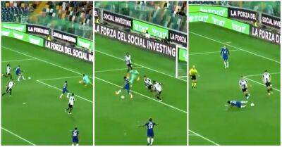 Udinese 1-3 Chelsea: Raheem Sterling's attempt at scoring a back-heel