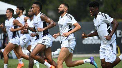 Carlo Ancelotti - Lucas Vázquez - Marco Asensio - Guillermo Ochoa - Real Madrid train for Juventus friendly in Los Angeles - in pictures - thenationalnews.com - France - Spain - Usa - Mexico - Uae - San Francisco - Los Angeles - state Nevada