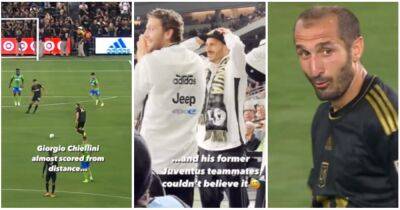 Giorgio Chiellini: LAFC star nearly scored a worldie and his Juventus pals couldn't believe it